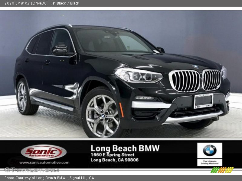 Jet Black / Black 2020 BMW X3 sDrive30i
