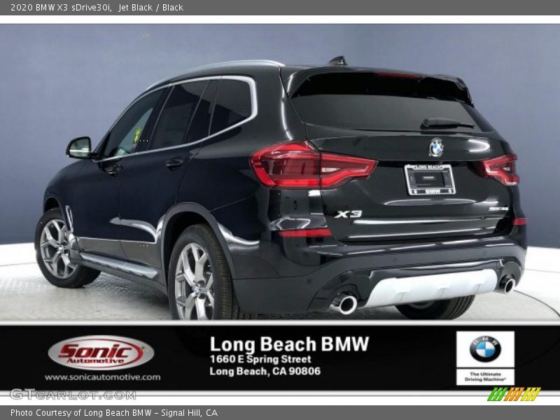 Jet Black / Black 2020 BMW X3 sDrive30i