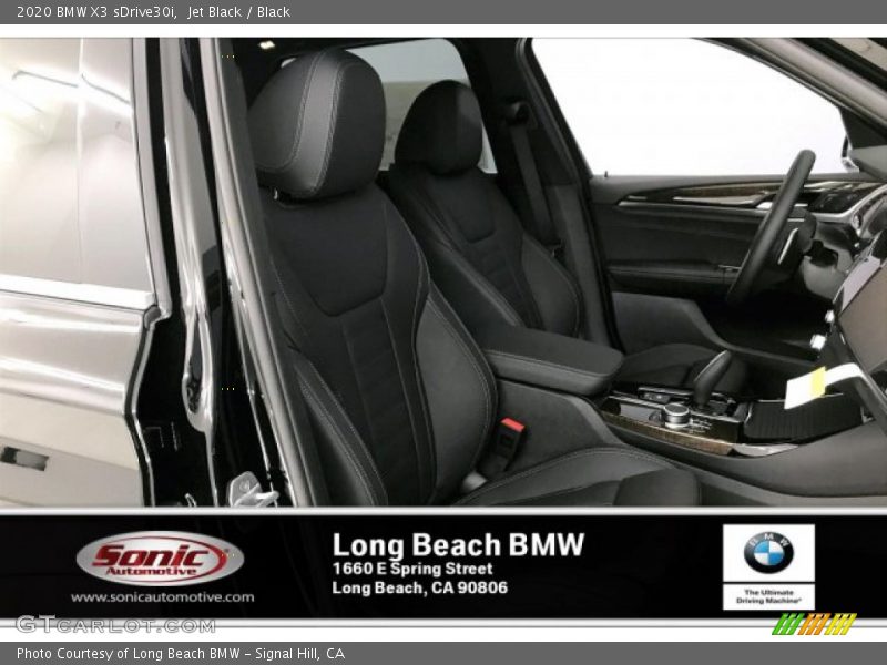 Jet Black / Black 2020 BMW X3 sDrive30i