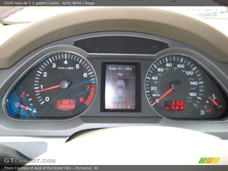 Arctic White / Beige 2006 Audi A6 3.2 quattro Sedan