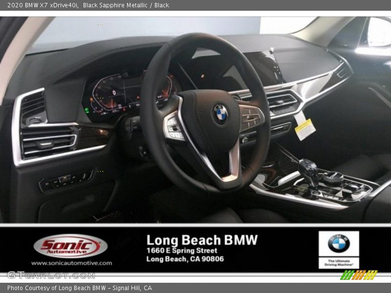 Black Sapphire Metallic / Black 2020 BMW X7 xDrive40i
