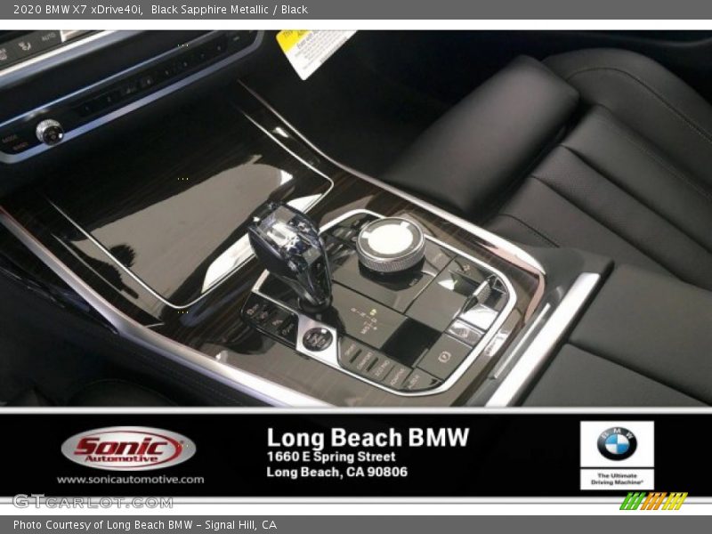 Black Sapphire Metallic / Black 2020 BMW X7 xDrive40i