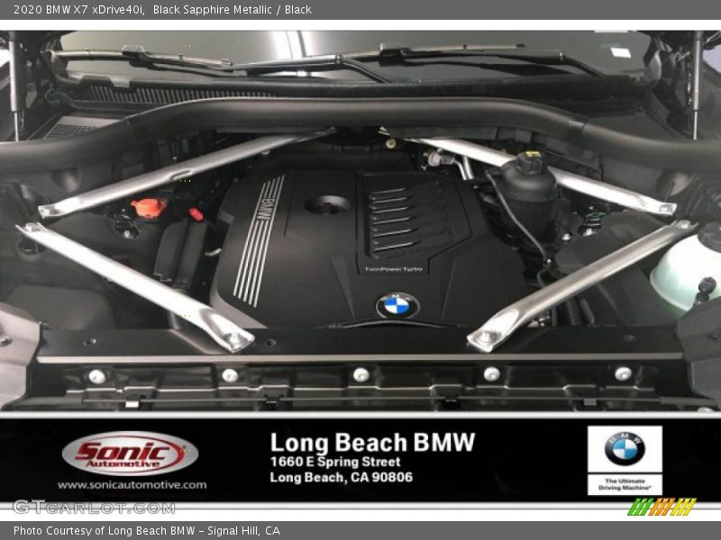 Black Sapphire Metallic / Black 2020 BMW X7 xDrive40i