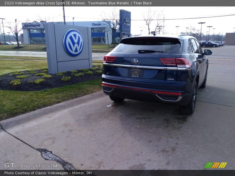 Tourmaline Blue Metallic / Titan Black 2020 Volkswagen Atlas Cross Sport SE 4Motion