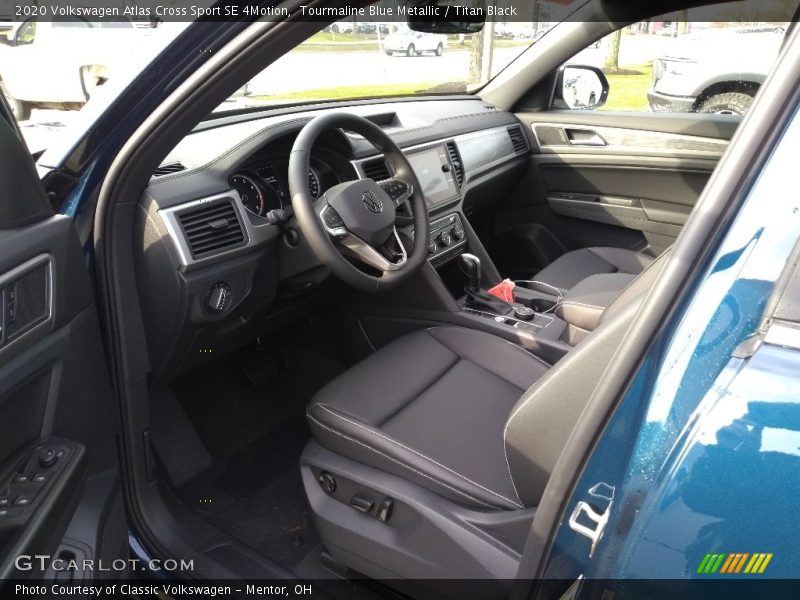 Tourmaline Blue Metallic / Titan Black 2020 Volkswagen Atlas Cross Sport SE 4Motion