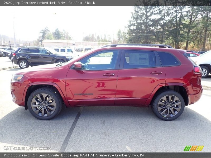 Velvet Red Pearl / Black 2020 Jeep Cherokee Limited 4x4