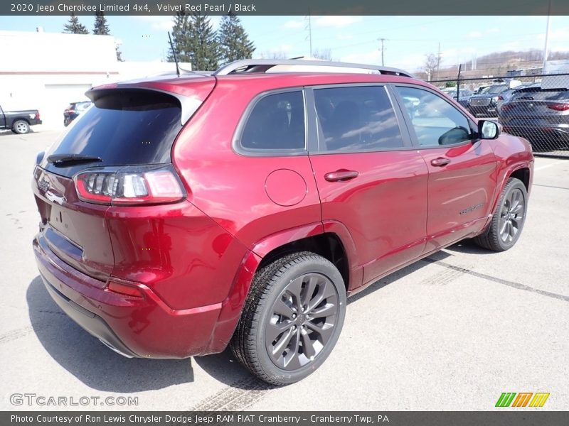 Velvet Red Pearl / Black 2020 Jeep Cherokee Limited 4x4