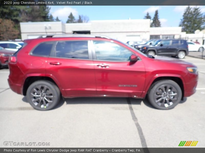 Velvet Red Pearl / Black 2020 Jeep Cherokee Limited 4x4