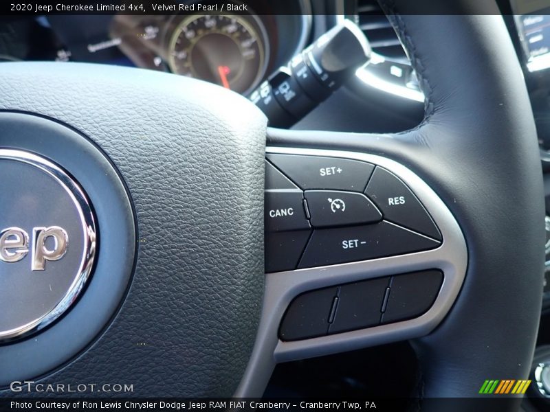 Velvet Red Pearl / Black 2020 Jeep Cherokee Limited 4x4