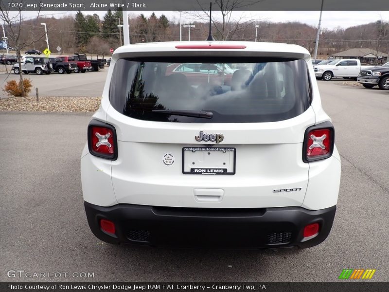 Alpine White / Black 2020 Jeep Renegade Sport