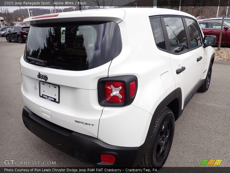 Alpine White / Black 2020 Jeep Renegade Sport