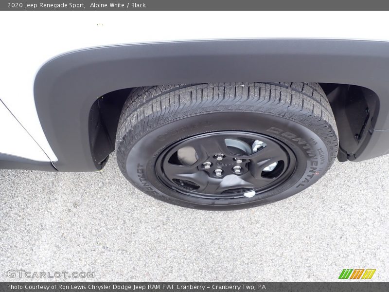 Alpine White / Black 2020 Jeep Renegade Sport
