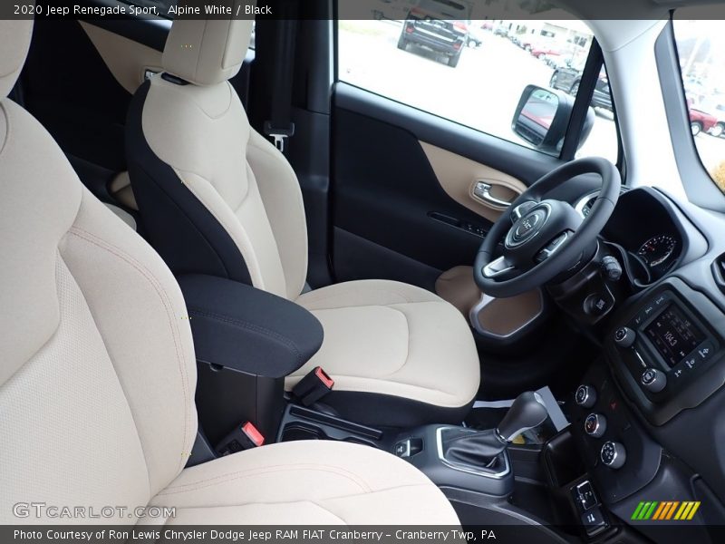 Alpine White / Black 2020 Jeep Renegade Sport