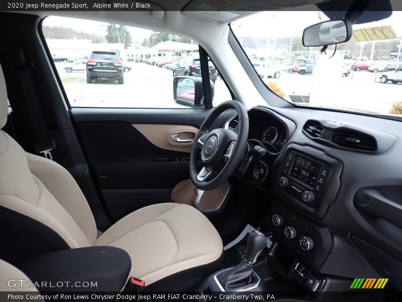 Alpine White / Black 2020 Jeep Renegade Sport