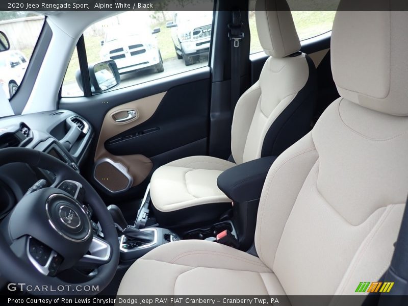 Alpine White / Black 2020 Jeep Renegade Sport