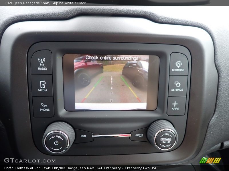 Alpine White / Black 2020 Jeep Renegade Sport