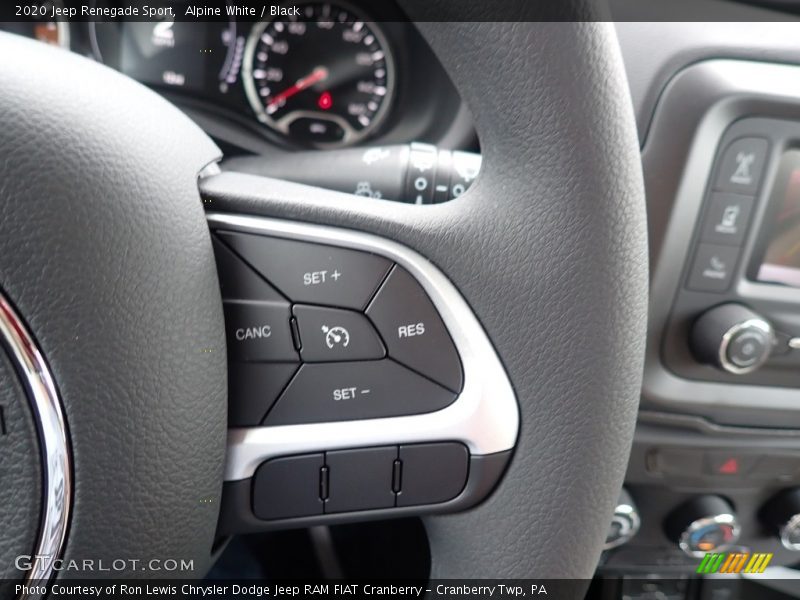 Alpine White / Black 2020 Jeep Renegade Sport