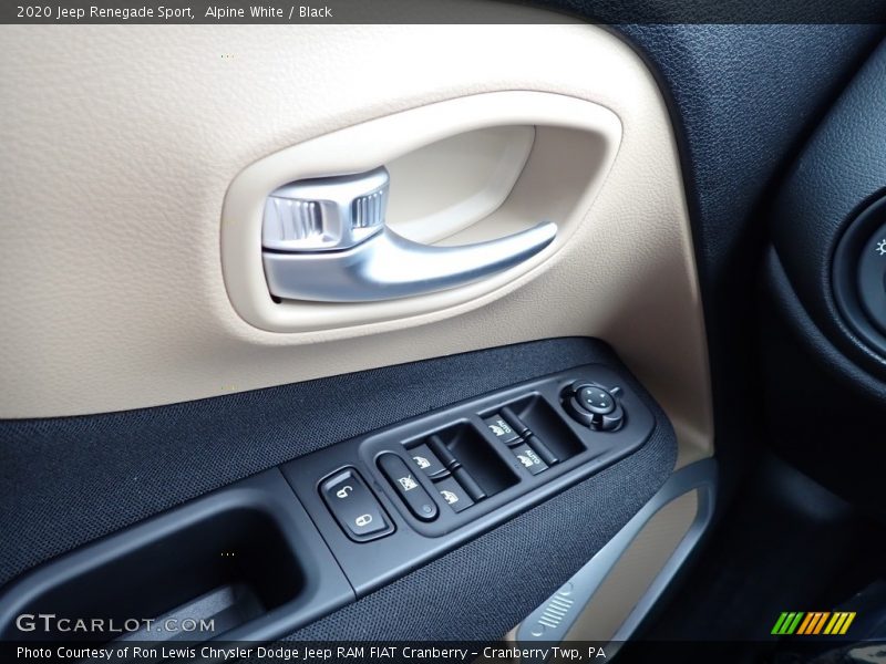 Alpine White / Black 2020 Jeep Renegade Sport