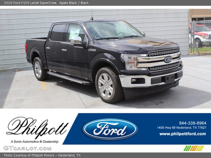 Agate Black / Black 2020 Ford F150 Lariat SuperCrew