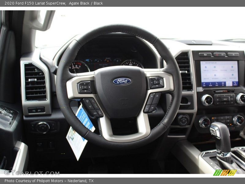 Agate Black / Black 2020 Ford F150 Lariat SuperCrew