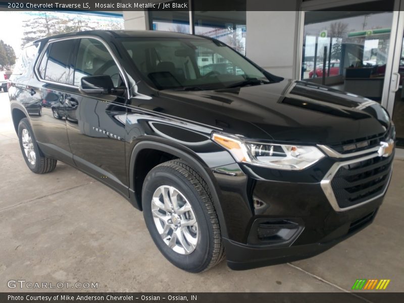 Mosaic Black Metallic / Jet Black 2020 Chevrolet Traverse LS