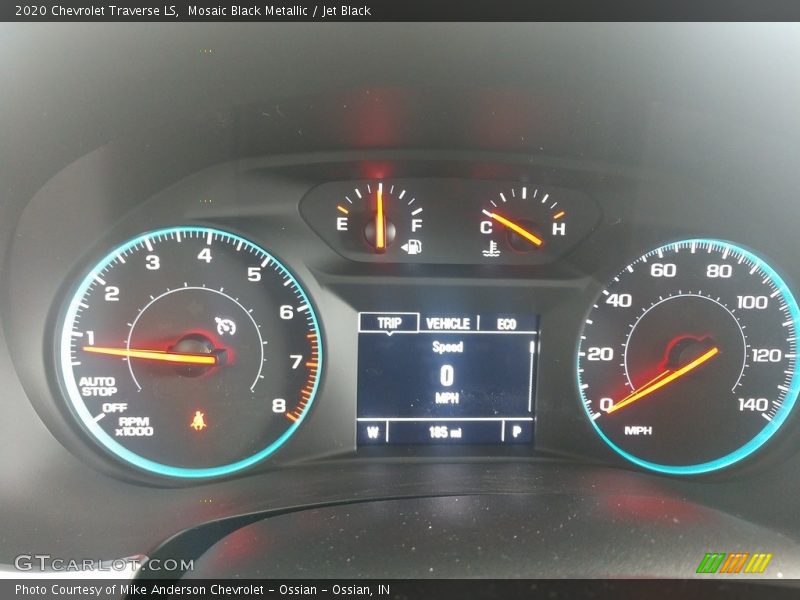 Mosaic Black Metallic / Jet Black 2020 Chevrolet Traverse LS