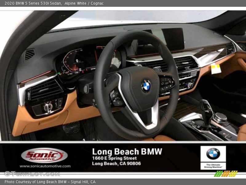 Alpine White / Cognac 2020 BMW 5 Series 530i Sedan