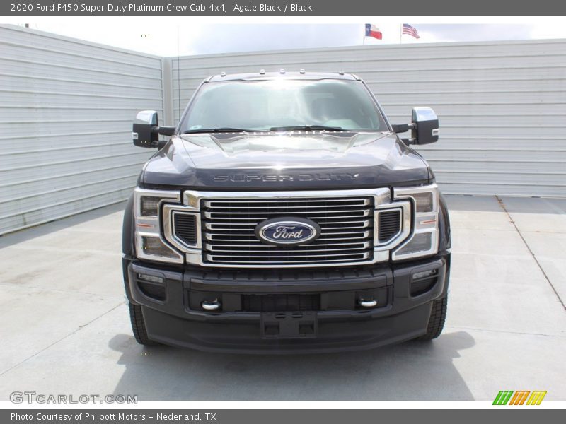 Agate Black / Black 2020 Ford F450 Super Duty Platinum Crew Cab 4x4