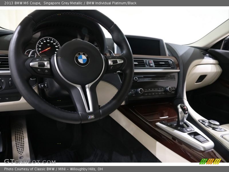 Singapore Grey Metallic / BMW Individual Platinum/Black 2013 BMW M6 Coupe