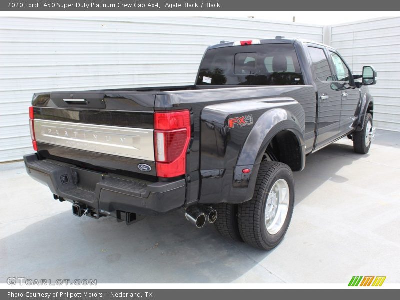 Agate Black / Black 2020 Ford F450 Super Duty Platinum Crew Cab 4x4