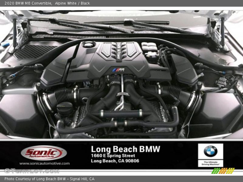 Alpine White / Black 2020 BMW M8 Convertible