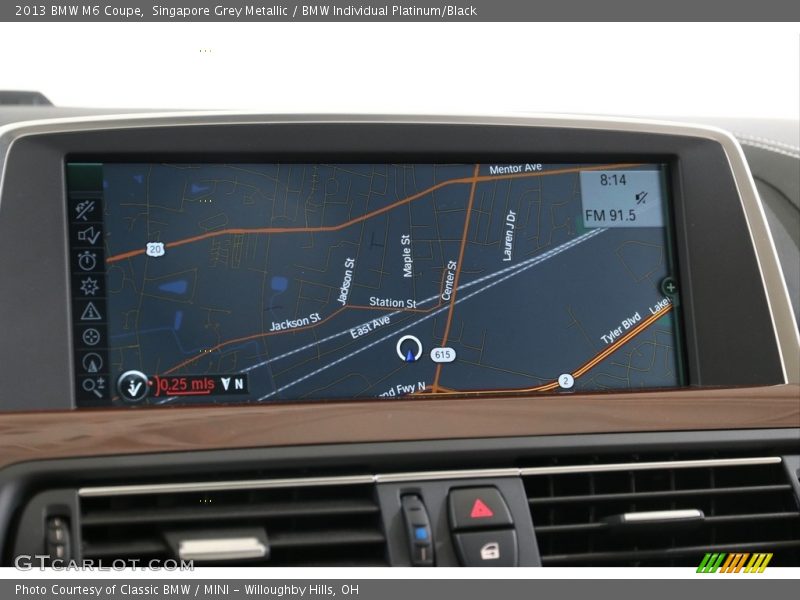 Navigation of 2013 M6 Coupe