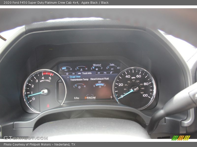 Agate Black / Black 2020 Ford F450 Super Duty Platinum Crew Cab 4x4
