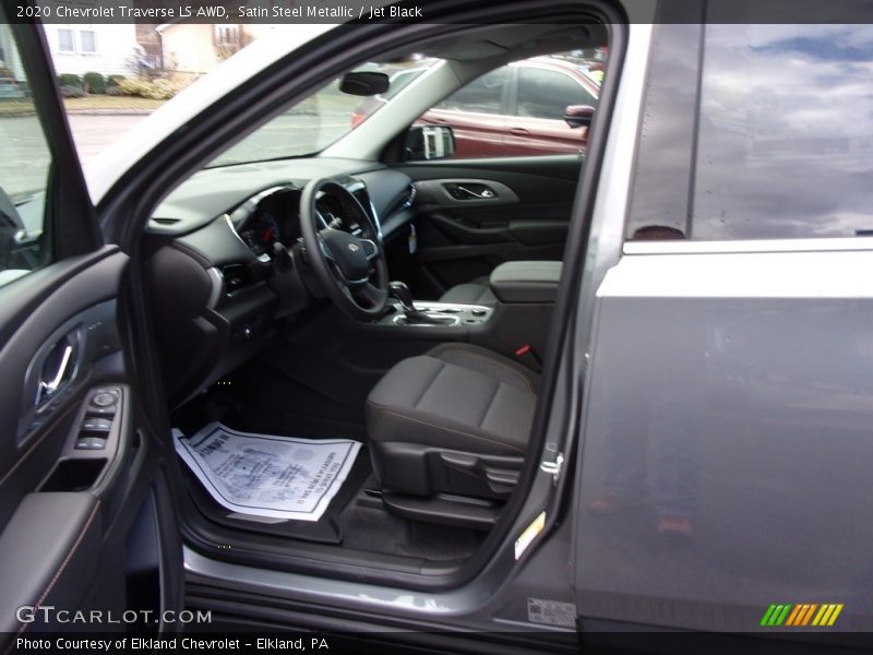 Satin Steel Metallic / Jet Black 2020 Chevrolet Traverse LS AWD