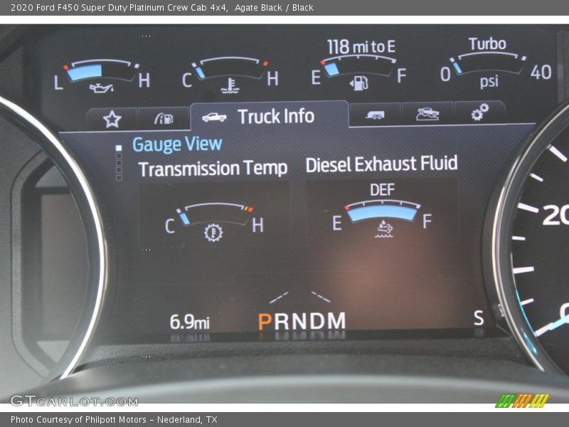 Agate Black / Black 2020 Ford F450 Super Duty Platinum Crew Cab 4x4
