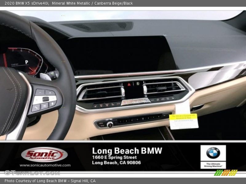 Mineral White Metallic / Canberra Beige/Black 2020 BMW X5 sDrive40i