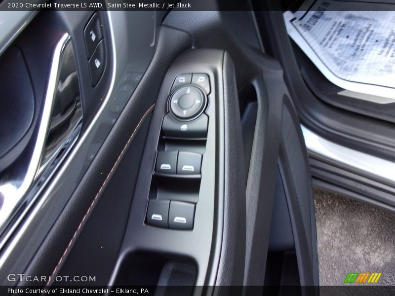 Satin Steel Metallic / Jet Black 2020 Chevrolet Traverse LS AWD