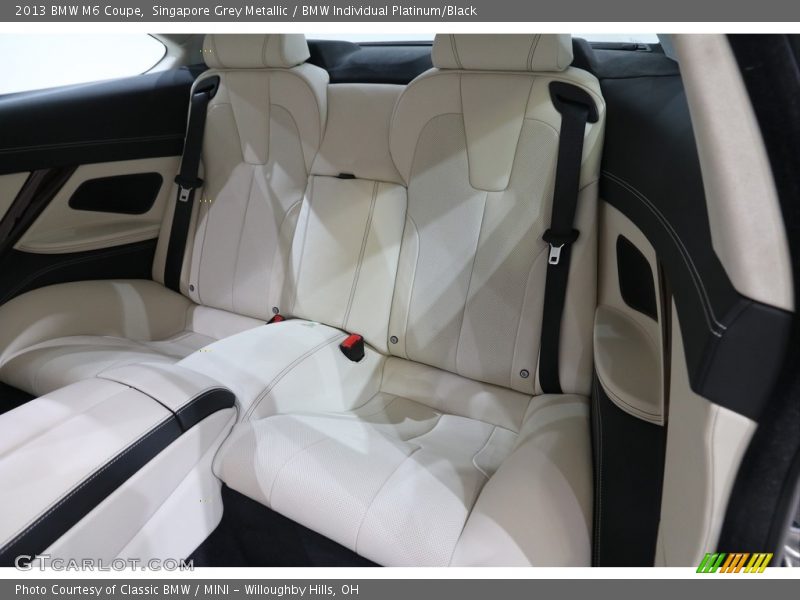 Rear Seat of 2013 M6 Coupe