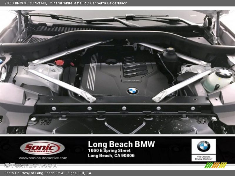 Mineral White Metallic / Canberra Beige/Black 2020 BMW X5 sDrive40i