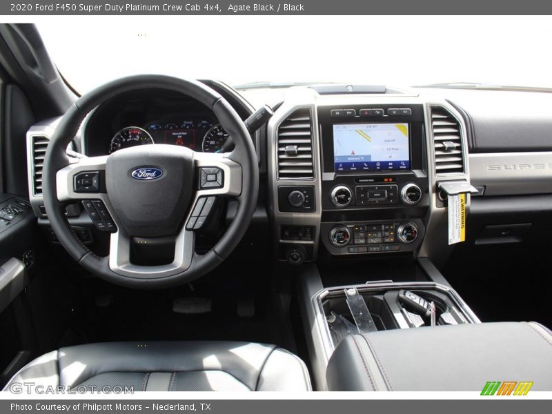 Agate Black / Black 2020 Ford F450 Super Duty Platinum Crew Cab 4x4