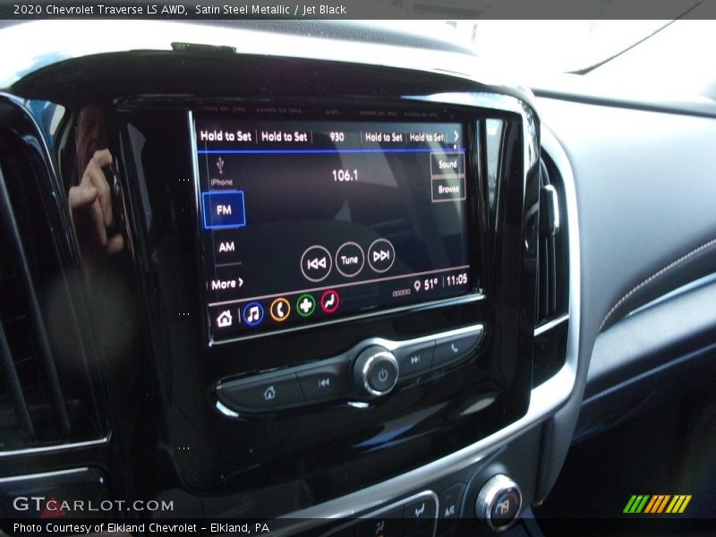 Satin Steel Metallic / Jet Black 2020 Chevrolet Traverse LS AWD