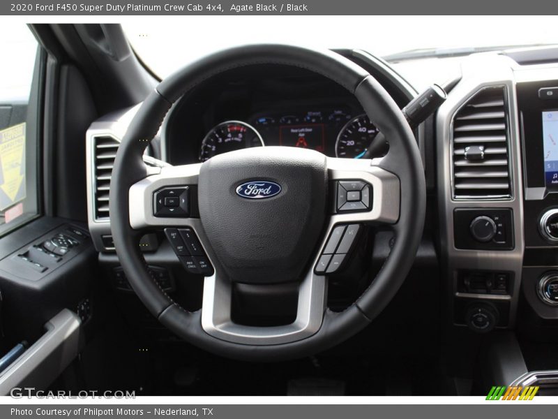Agate Black / Black 2020 Ford F450 Super Duty Platinum Crew Cab 4x4