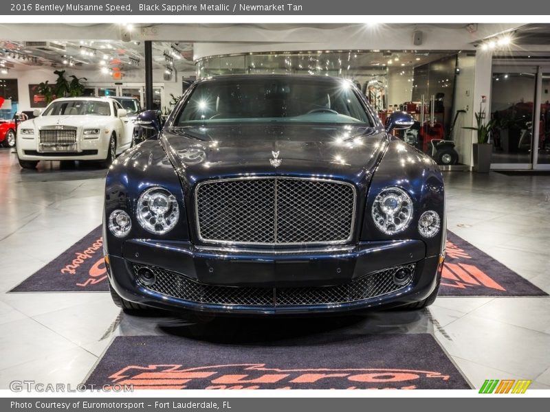 Black Sapphire Metallic / Newmarket Tan 2016 Bentley Mulsanne Speed