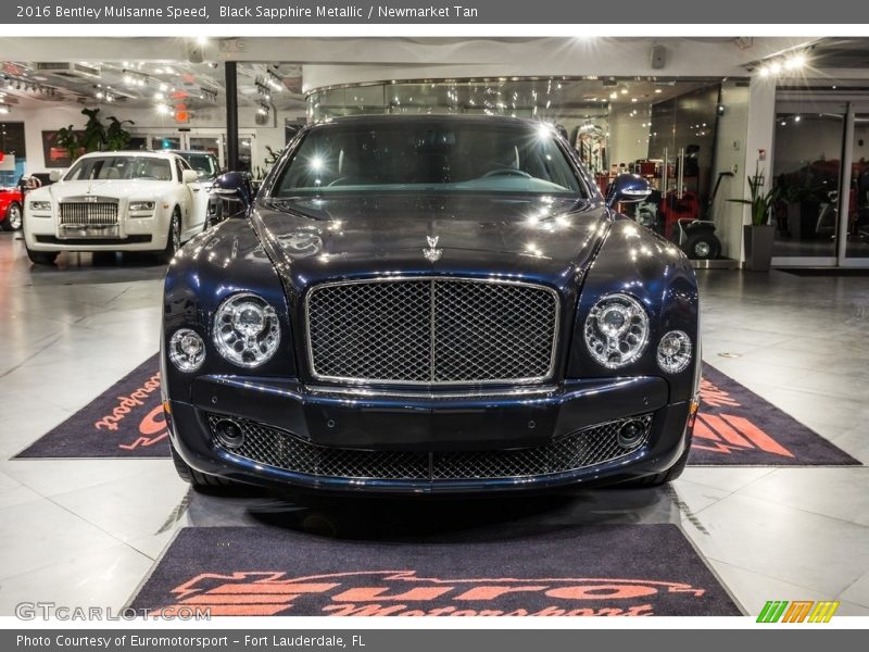 Black Sapphire Metallic / Newmarket Tan 2016 Bentley Mulsanne Speed