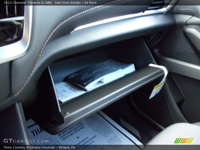 Satin Steel Metallic / Jet Black 2020 Chevrolet Traverse LS AWD