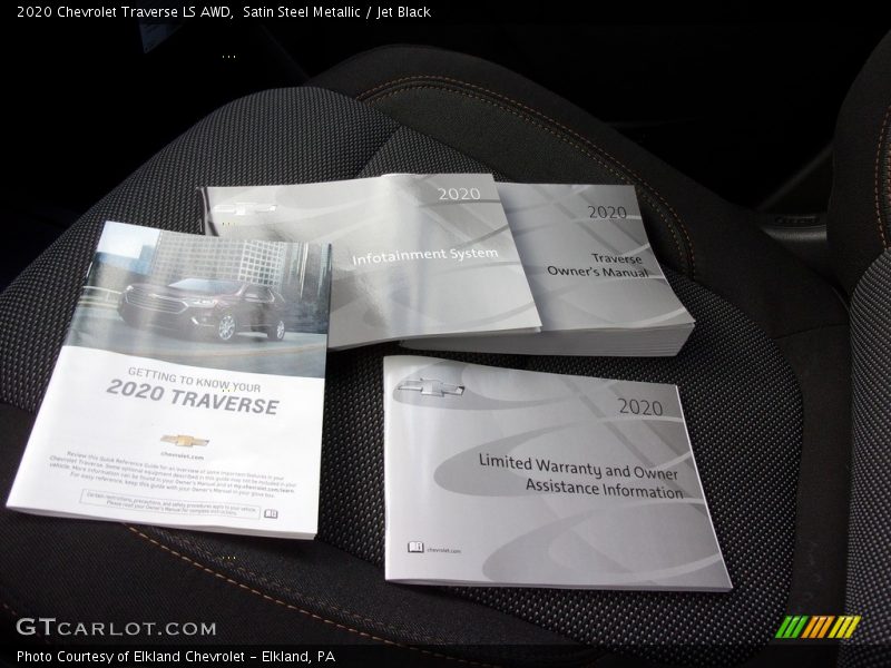Satin Steel Metallic / Jet Black 2020 Chevrolet Traverse LS AWD