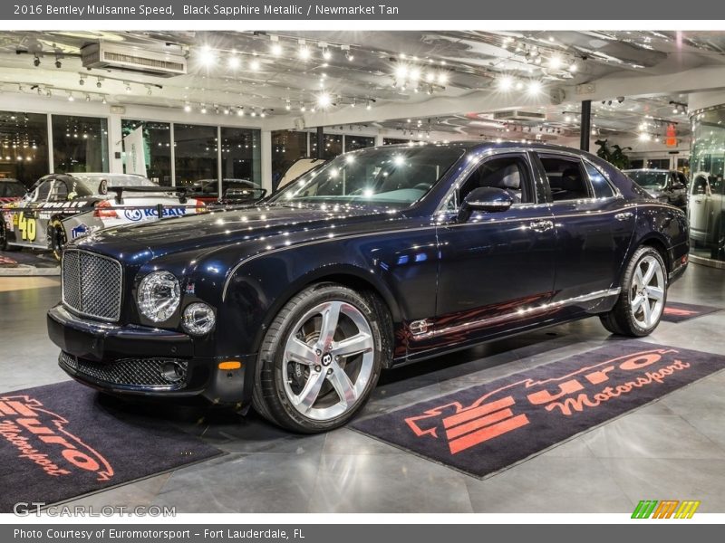 Black Sapphire Metallic / Newmarket Tan 2016 Bentley Mulsanne Speed