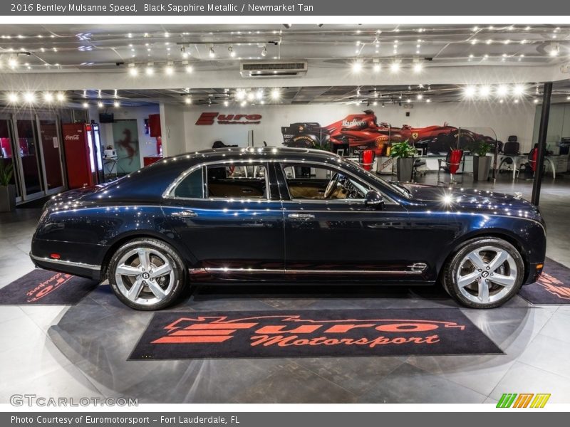 Black Sapphire Metallic / Newmarket Tan 2016 Bentley Mulsanne Speed