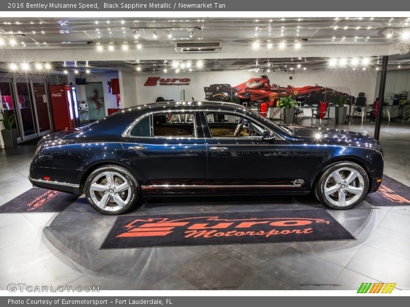 Black Sapphire Metallic / Newmarket Tan 2016 Bentley Mulsanne Speed