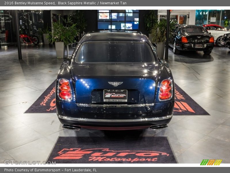 Black Sapphire Metallic / Newmarket Tan 2016 Bentley Mulsanne Speed